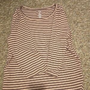 Striped Long Sleeve Top maternity